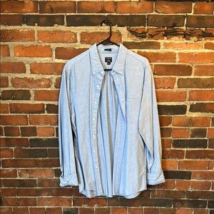 Men's Blue Button-Up Shirt